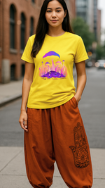 Women's Giant Mushroom Acid & Punk Classic Fit T-shirt