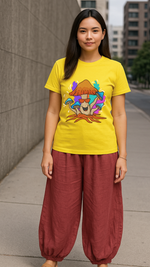 Women's Happy Mushroom Acid & Punk Classic Fit T-shirt
