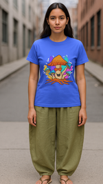 Women's Happy Mushroom Acid & Punk Classic Fit T-shirt