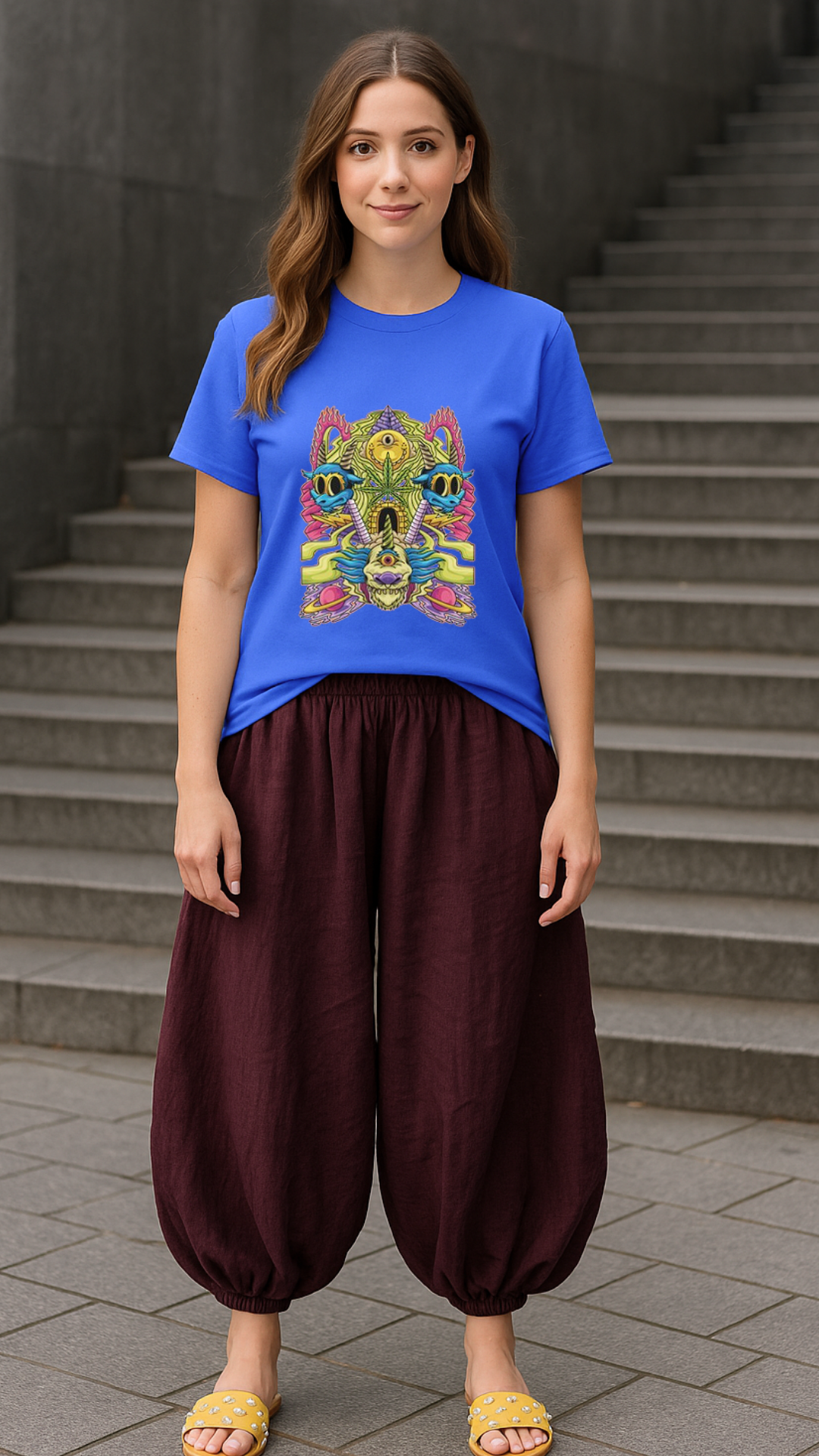 Women's Multi Monster Acid & Punk Classic Fit T-shirt