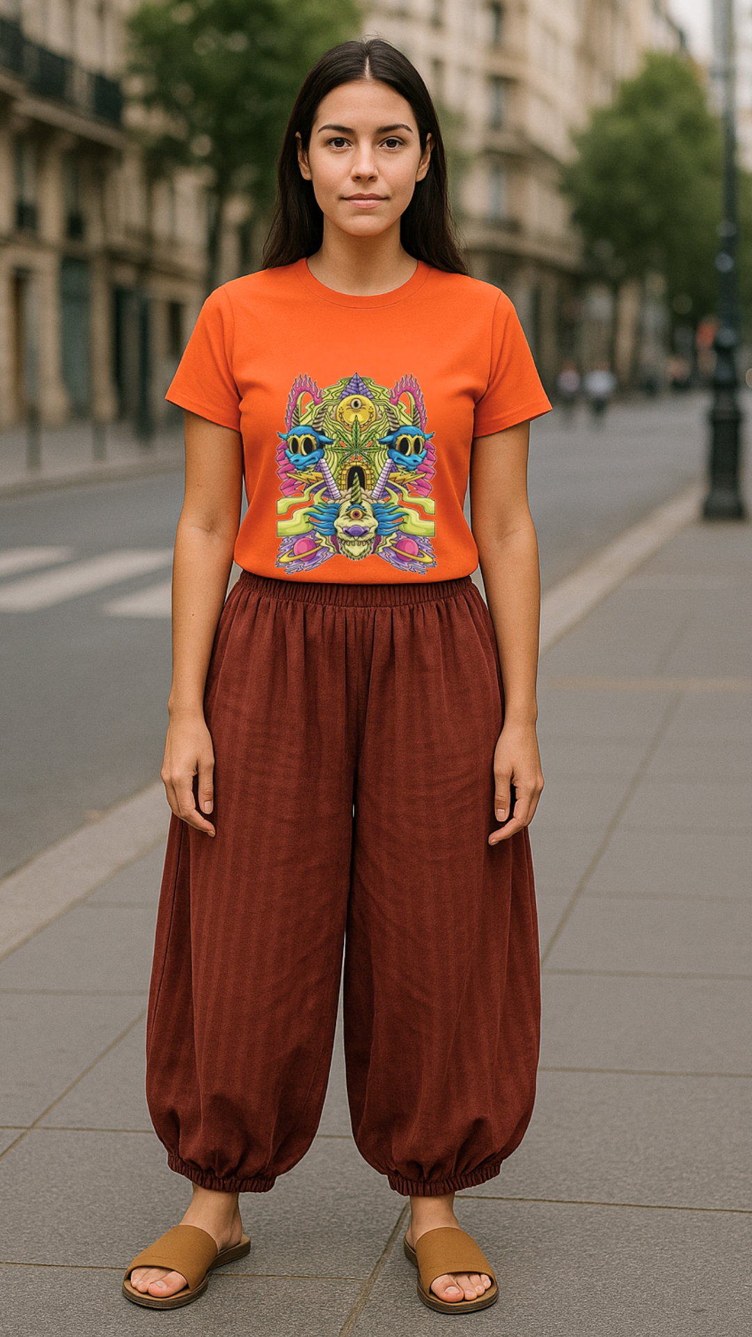 Women's Multi Monster Acid & Punk Classic Fit T-shirt