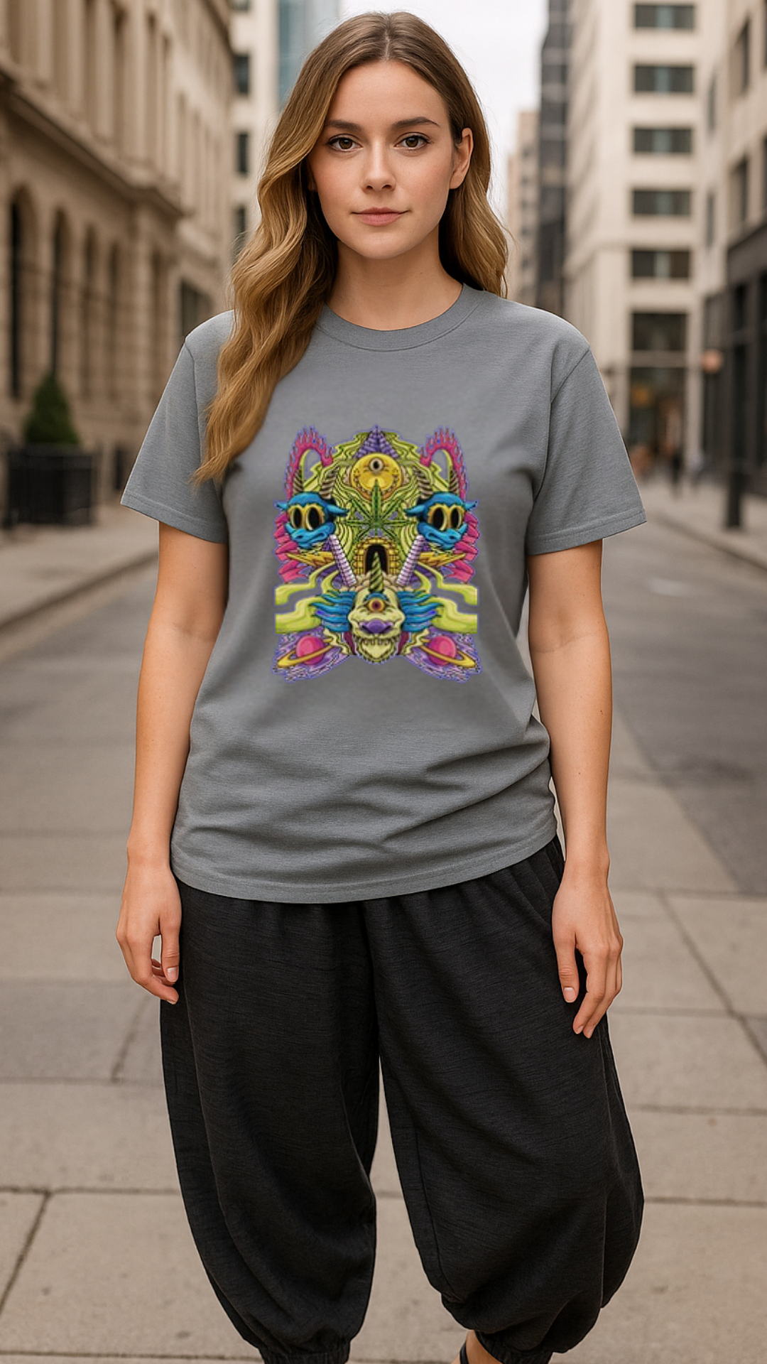 Women's Multi Monster Acid & Punk Classic Fit T-shirt