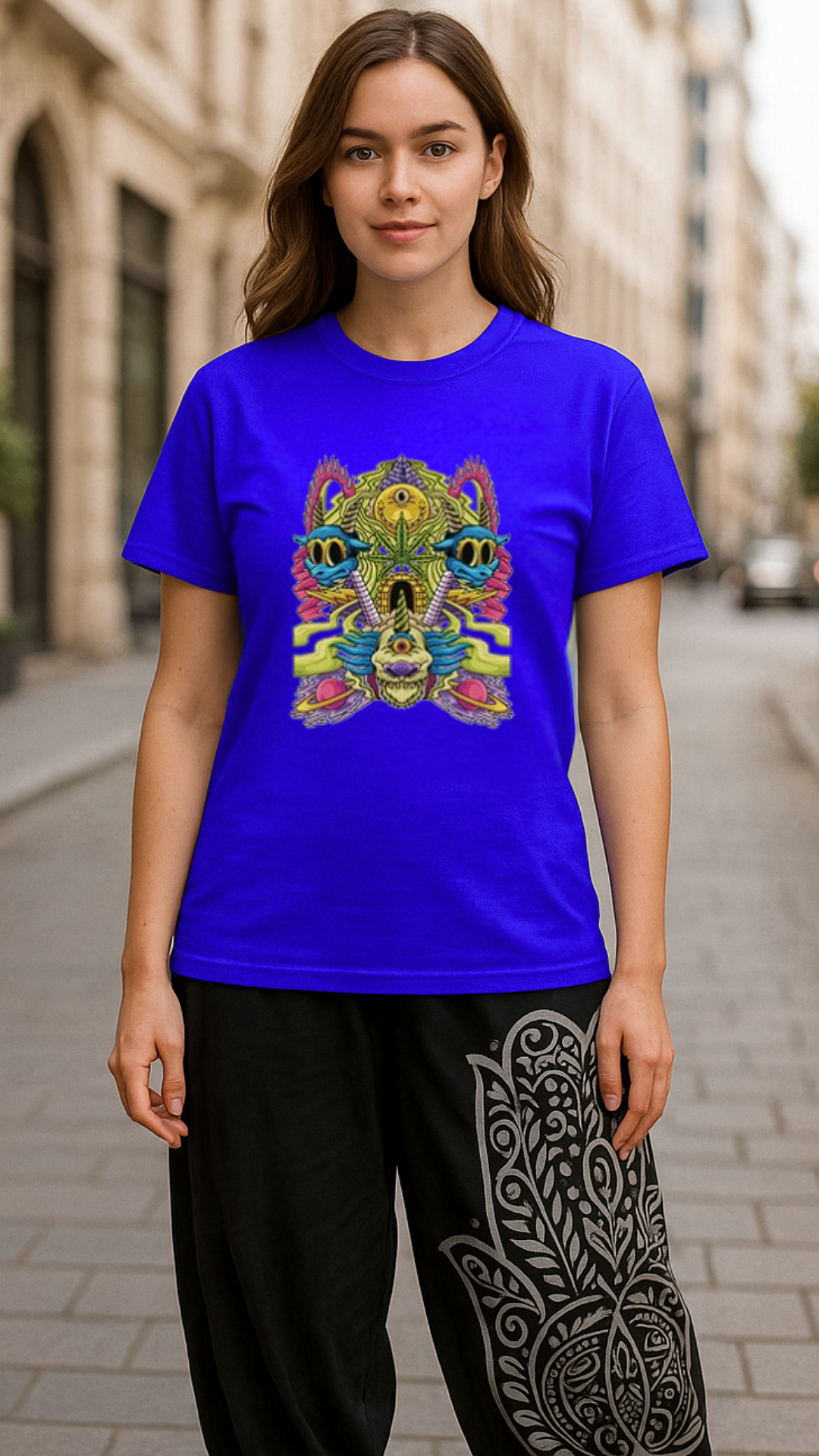 Women's Multi Monster Acid & Punk Classic Fit T-shirt