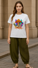 Women's Happy Mushroom Acid & Punk Classic Fit T-shirt