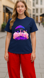 Women's Giant Mushroom Acid & Punk Classic Fit T-shirt
