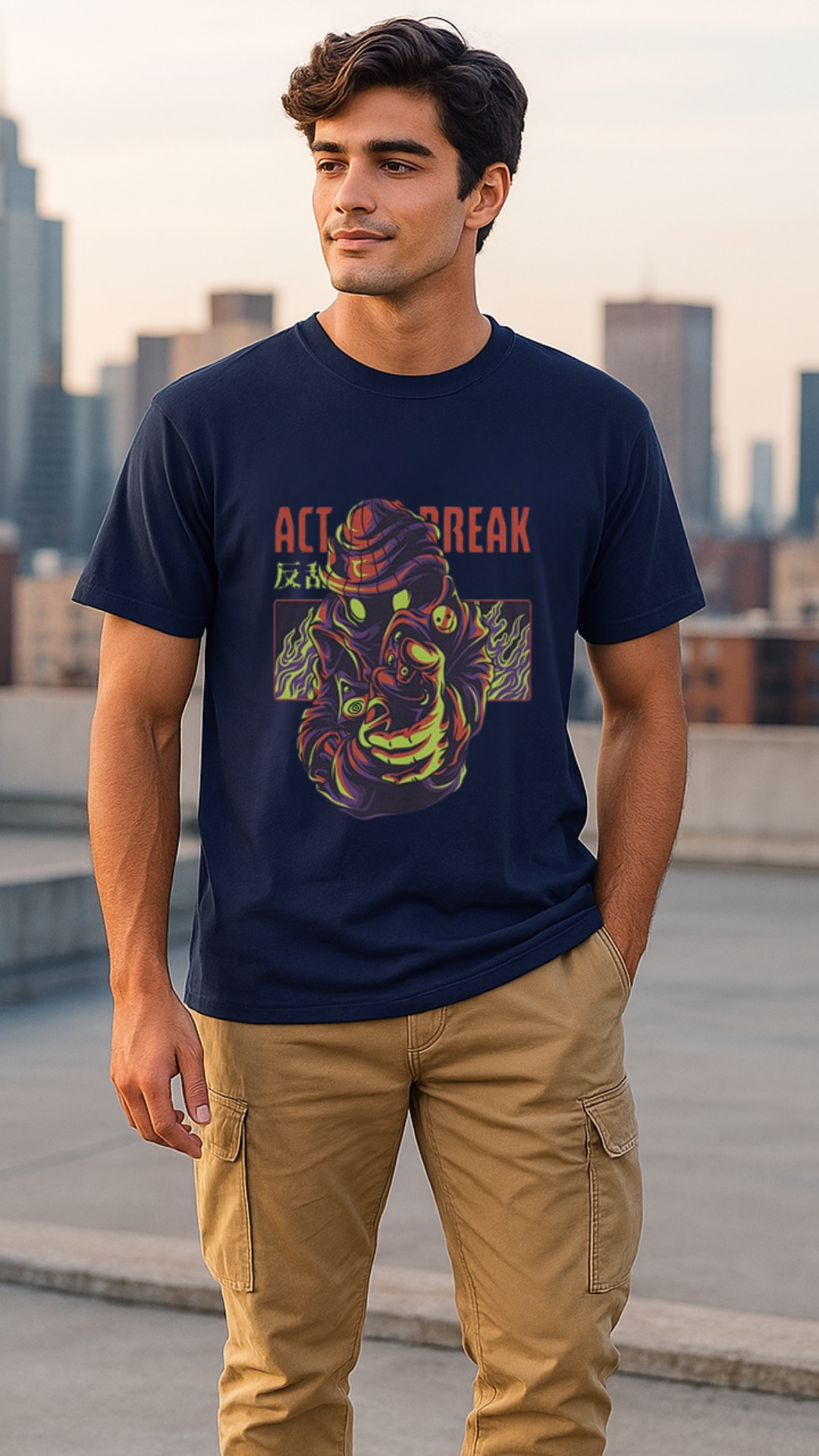 Men's Act Break Streetwear Classic Fit T-shirt