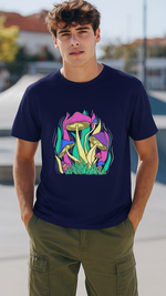 Men's Funky Mushroom Streetwear Classic Fit T-shirt