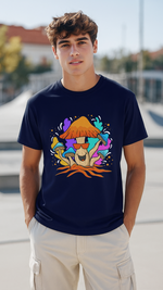 Men's Happy Mushroom Streetwear Classic Fit T-shirt