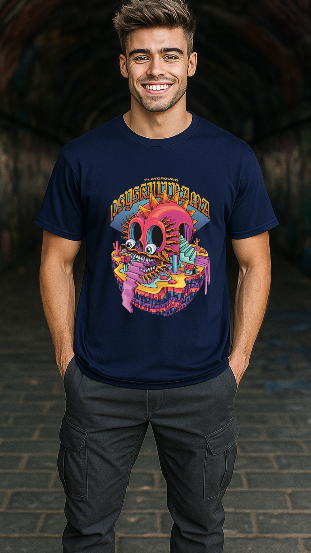 Men's Playground Streetwear Classic Fit T-shirt