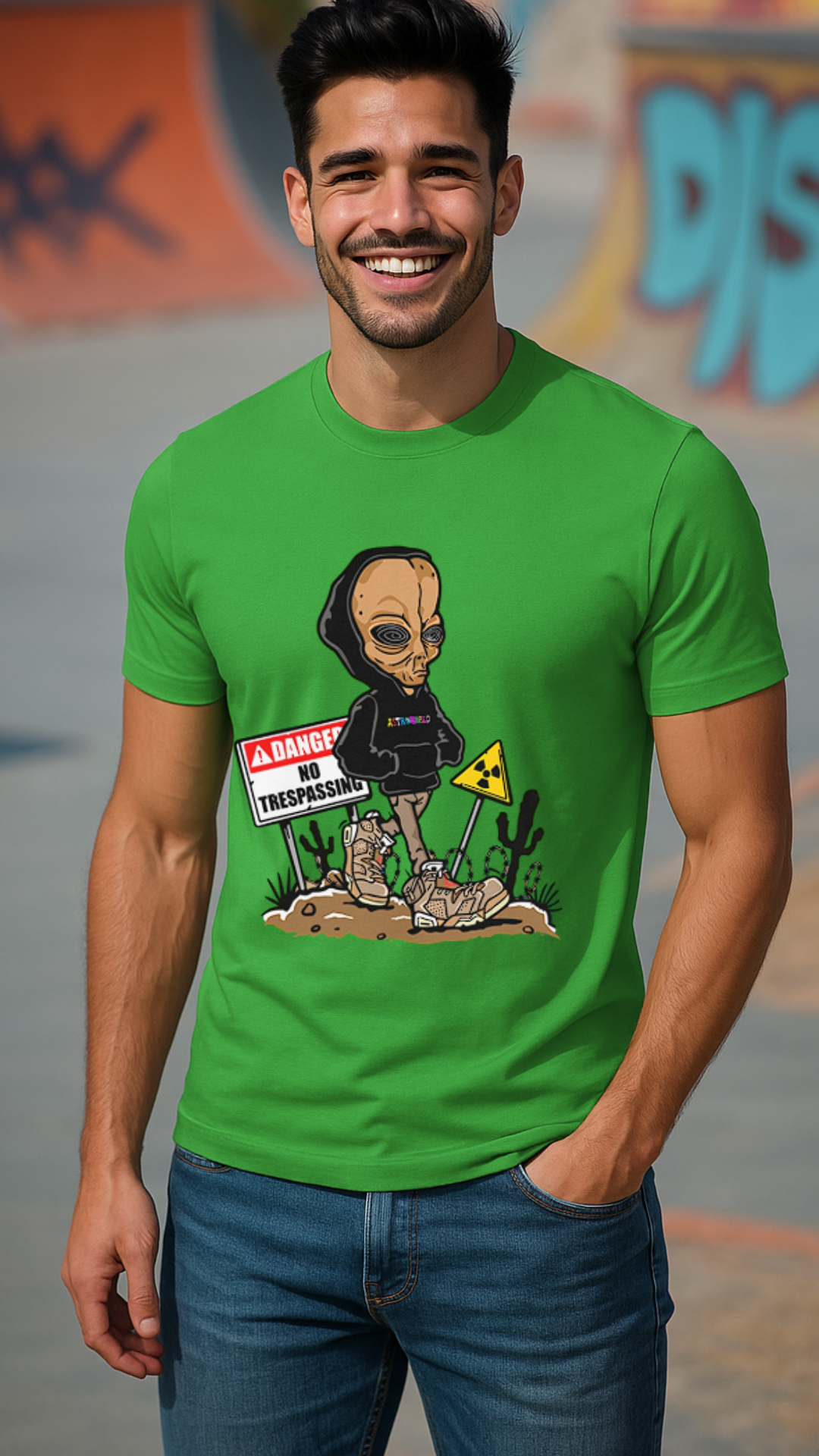 Men's No Trespassing Streetwear Classic Fit T-shirt