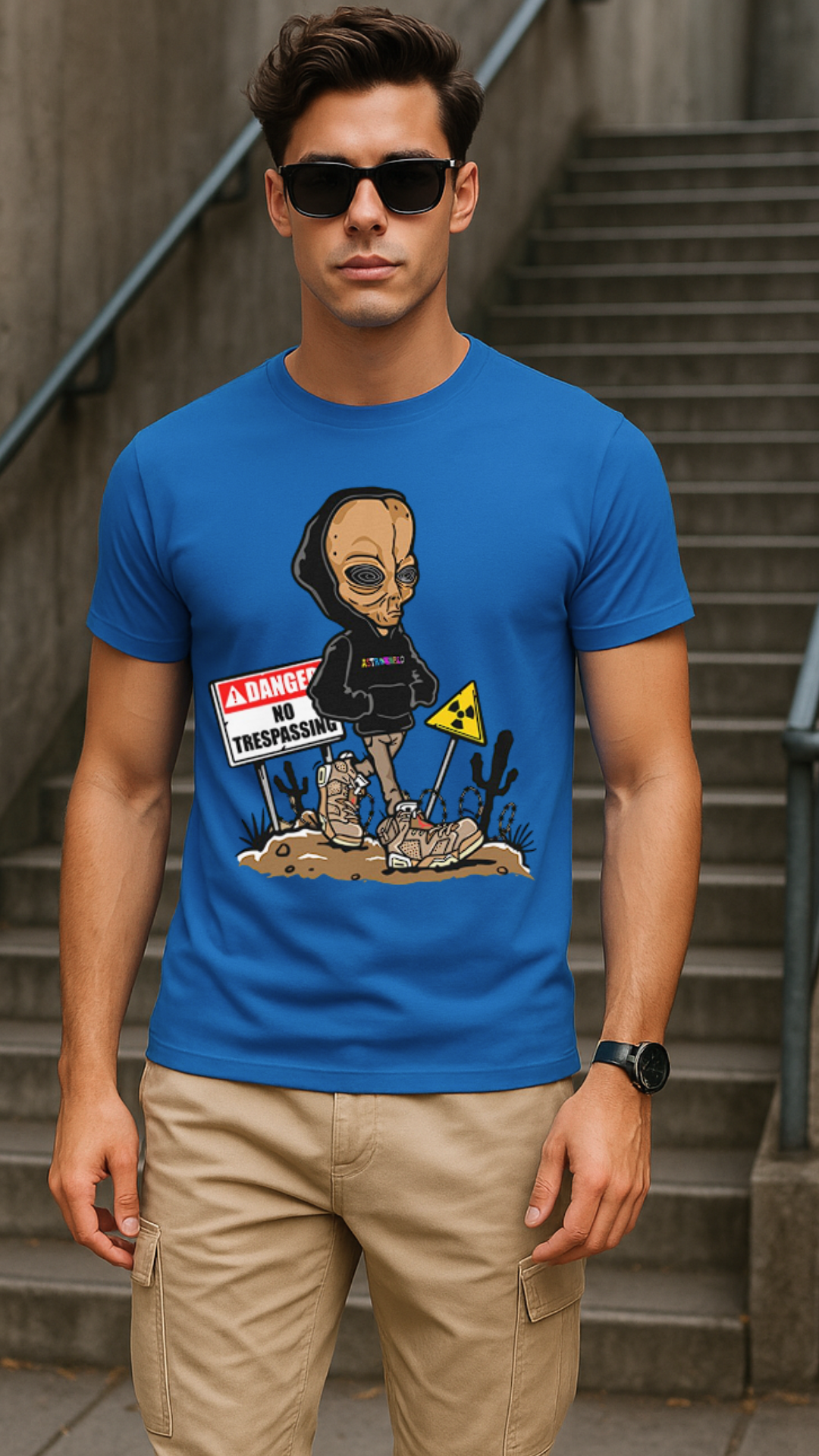 Men's No Trespassing Streetwear Classic Fit T-shirt