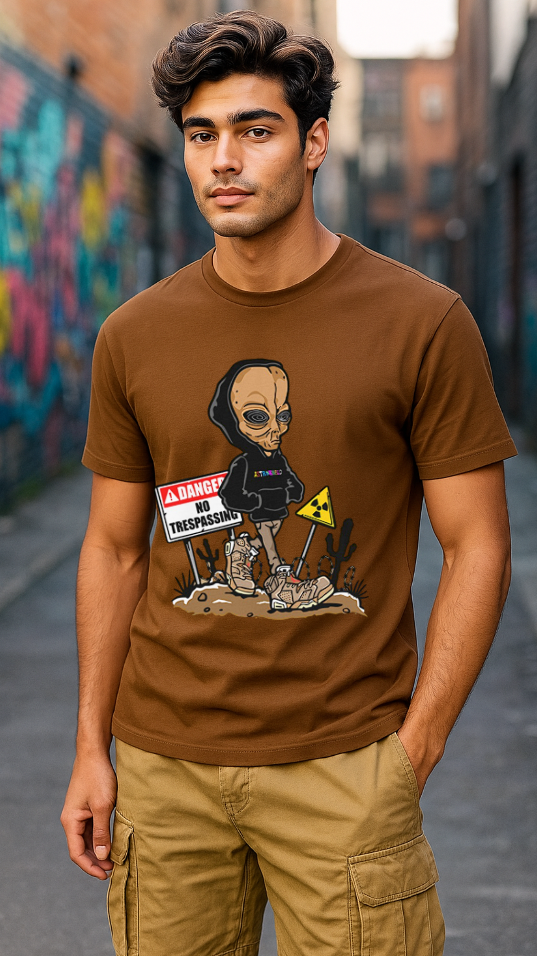 Men's No Trespassing Streetwear Classic Fit T-shirt