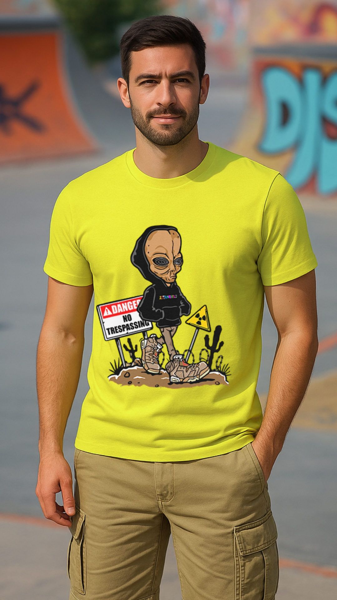 Men's No Trespassing Streetwear Classic Fit T-shirt