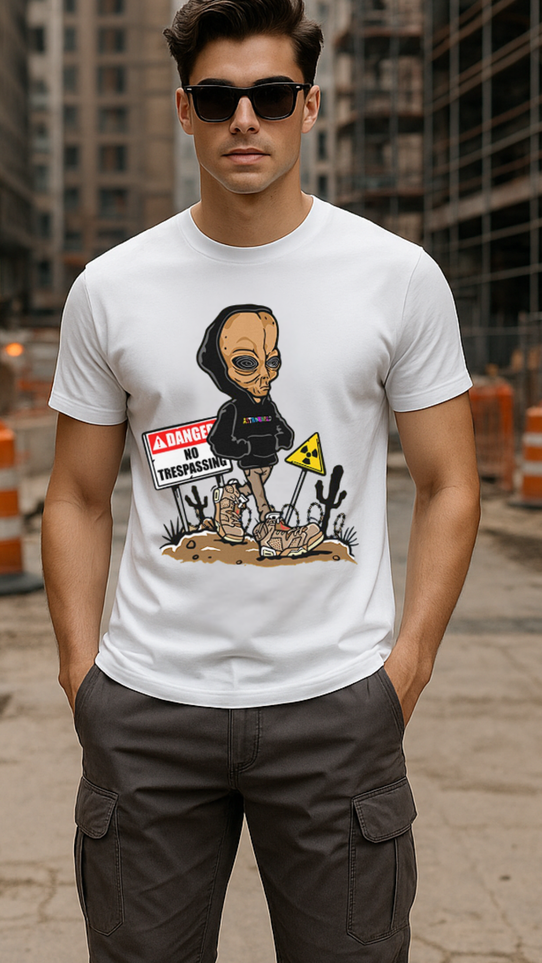 Men's No Trespassing Streetwear Classic Fit T-shirt