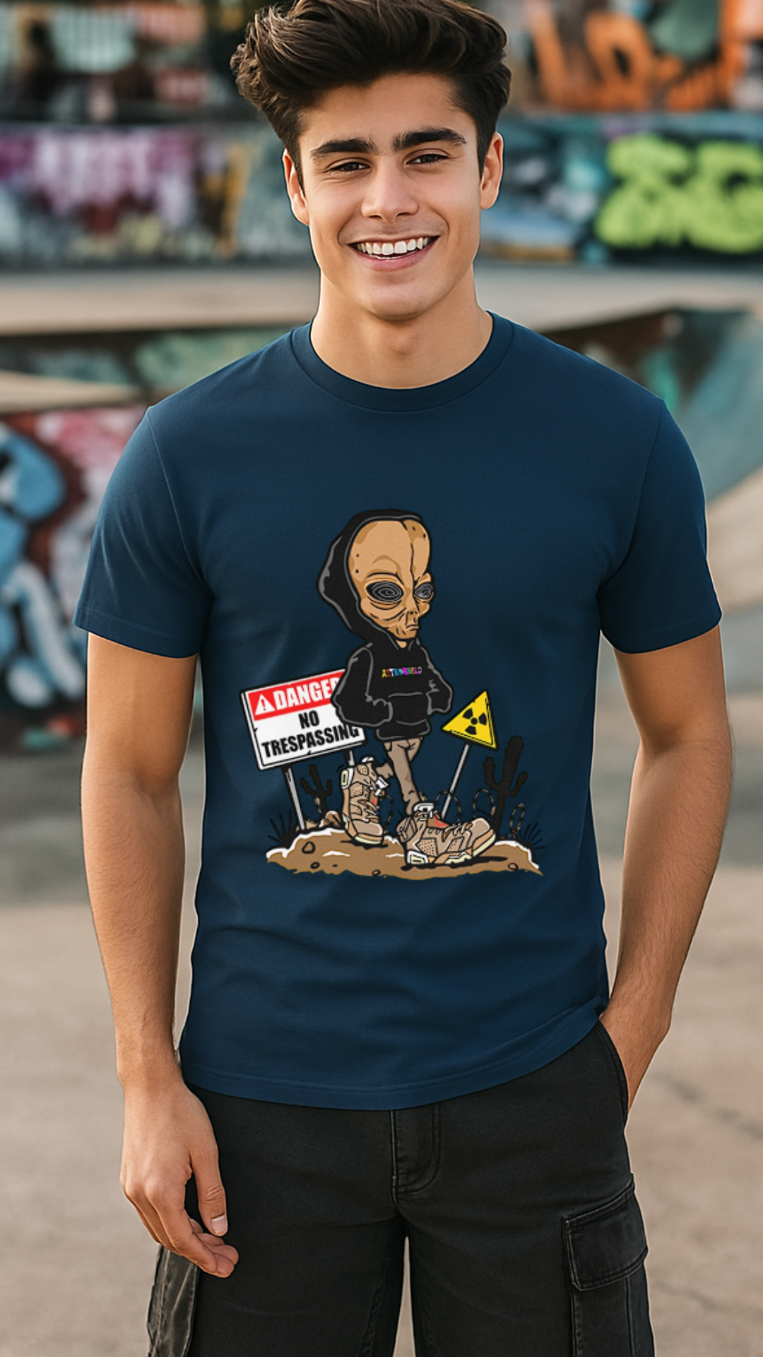 Men's No Trespassing Streetwear Classic Fit T-shirt
