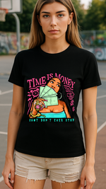 Women's Time is Money Only Streetwear Classic Fit T-shirt