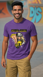 Men's Super Mario Carry Girl Streetwear Classic Fit T-shirt