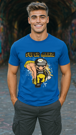 Men's Super Mario Carry Girl Streetwear Classic Fit T-shirt