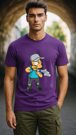 Men's Simpson Money Streetwear Classic Fit T-shirt