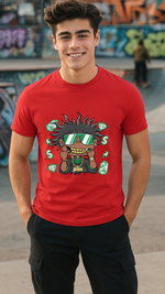 Men's Rich Black Guy Streetwear Classic Fit T-shirt