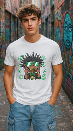 Men's Rich Black Guy Streetwear Classic Fit T-shirt