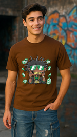 Men's Rich Black Guy Streetwear Classic Fit T-shirt