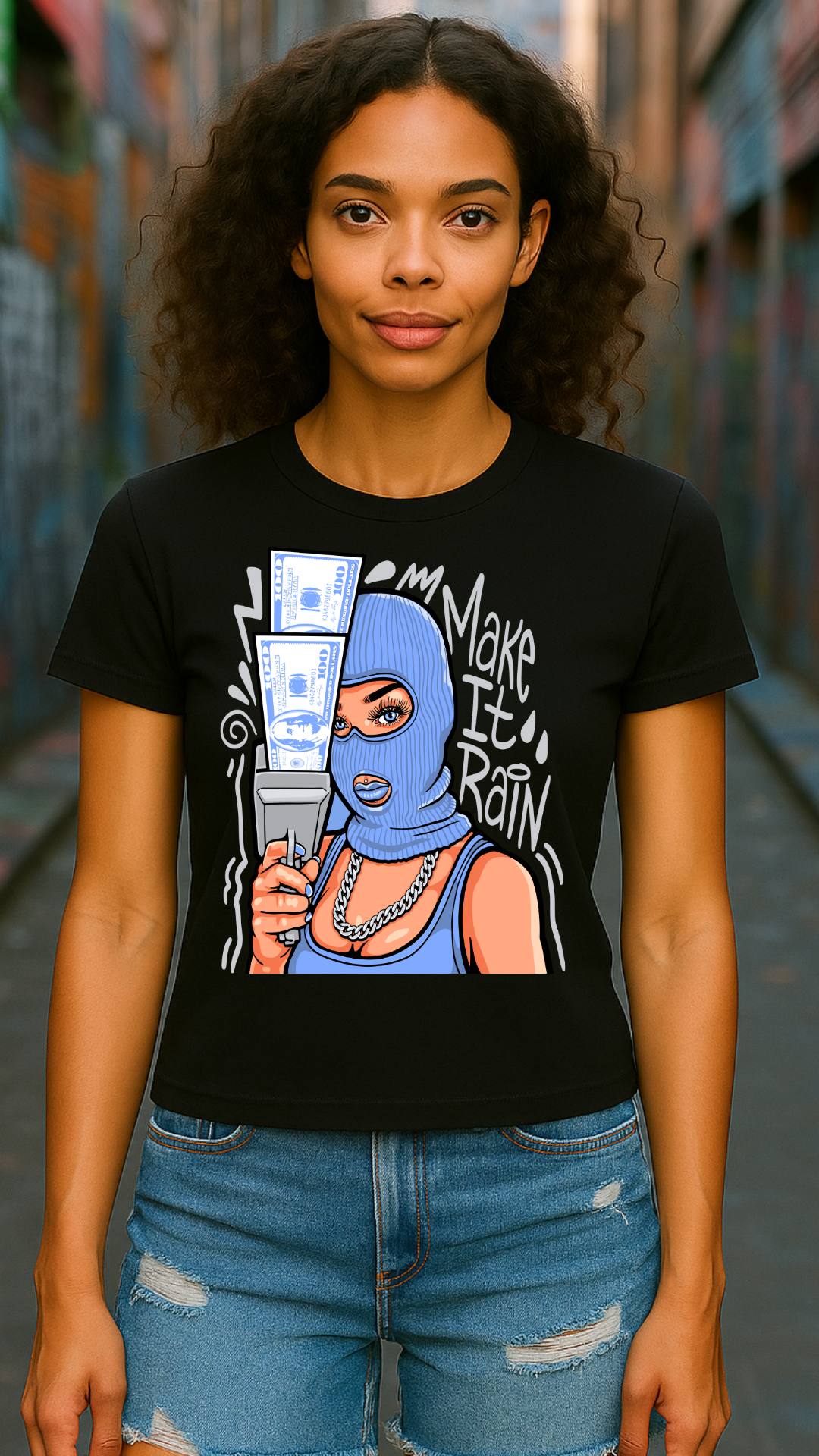 Women's Money Gang Only Streetwear Classic Fit T-shirt
