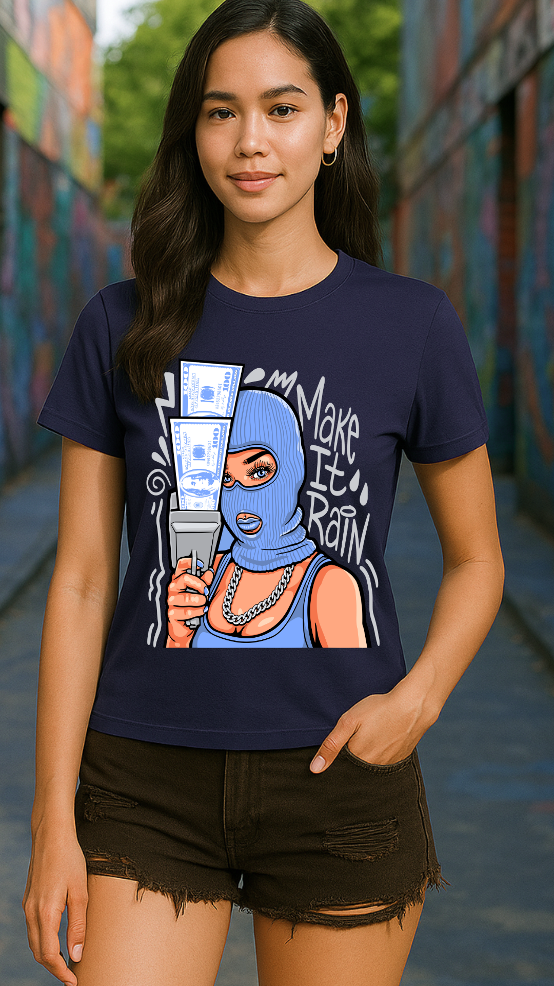 Women's Money Gang Only Streetwear Classic Fit T-shirt