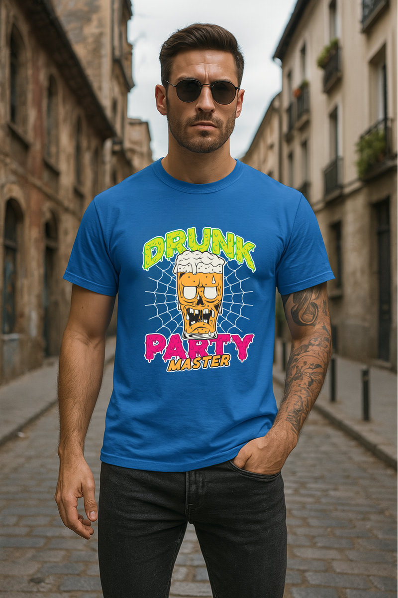 Men's Drunk Party Master Streetwear Classic Fit T-shirt