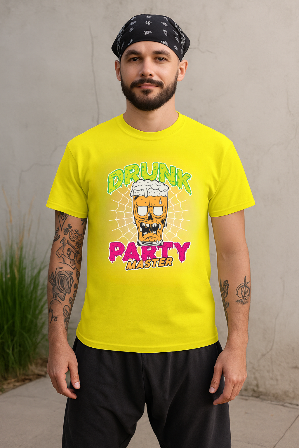 Men's Drunk Party Master Streetwear Classic Fit T-shirt