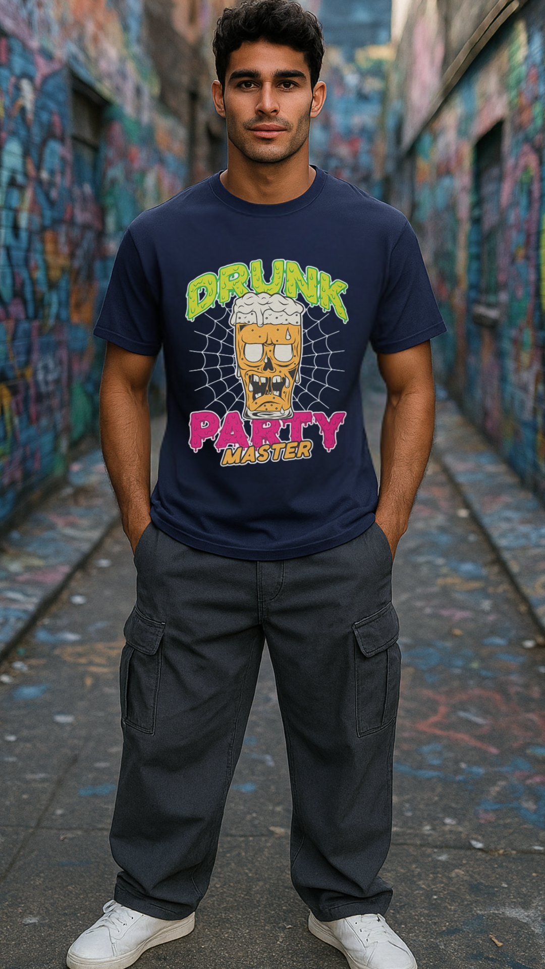 Men's Drunk Party Master Streetwear Classic Fit T-shirt