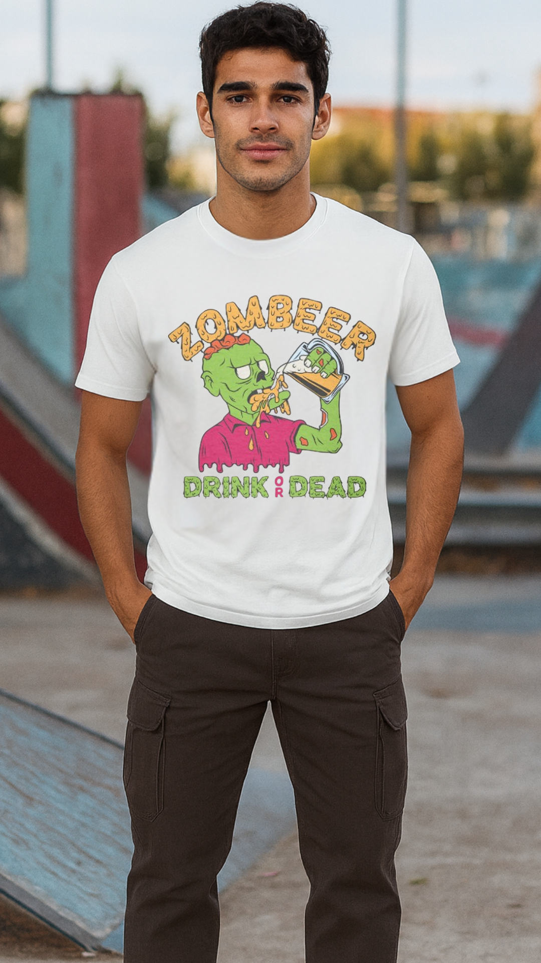 Men's Zombeer Streetwear Classic Fit T-shirt