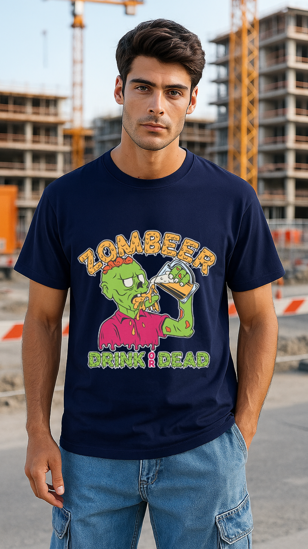Men's Zombeer Streetwear Classic Fit T-shirt