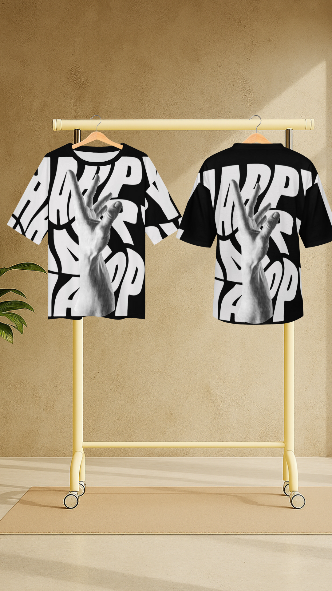 Men's Trippy Happy Acid & Punk Oversized T-shirt