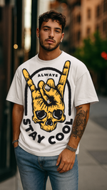 Men's Always Stay Cool Acid & Punk Oversized T-shirt