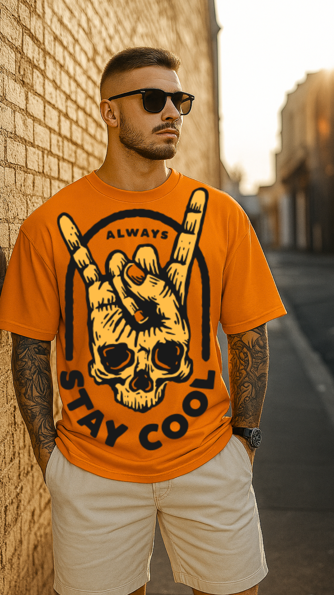 Men's Always Stay Cool Acid & Punk Oversized T-shirt