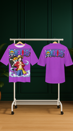 Men's Sailor Luffy One Piece Anime Oversized T-shirt