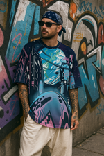 Men's Future City Acid & Punk Oversized T-shirt