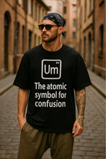 Men's Um Typography Oversized T-shirt