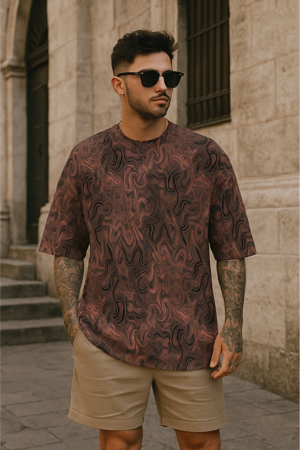 Men's Dark Matter Acid & Punk Oversized T-shirt
