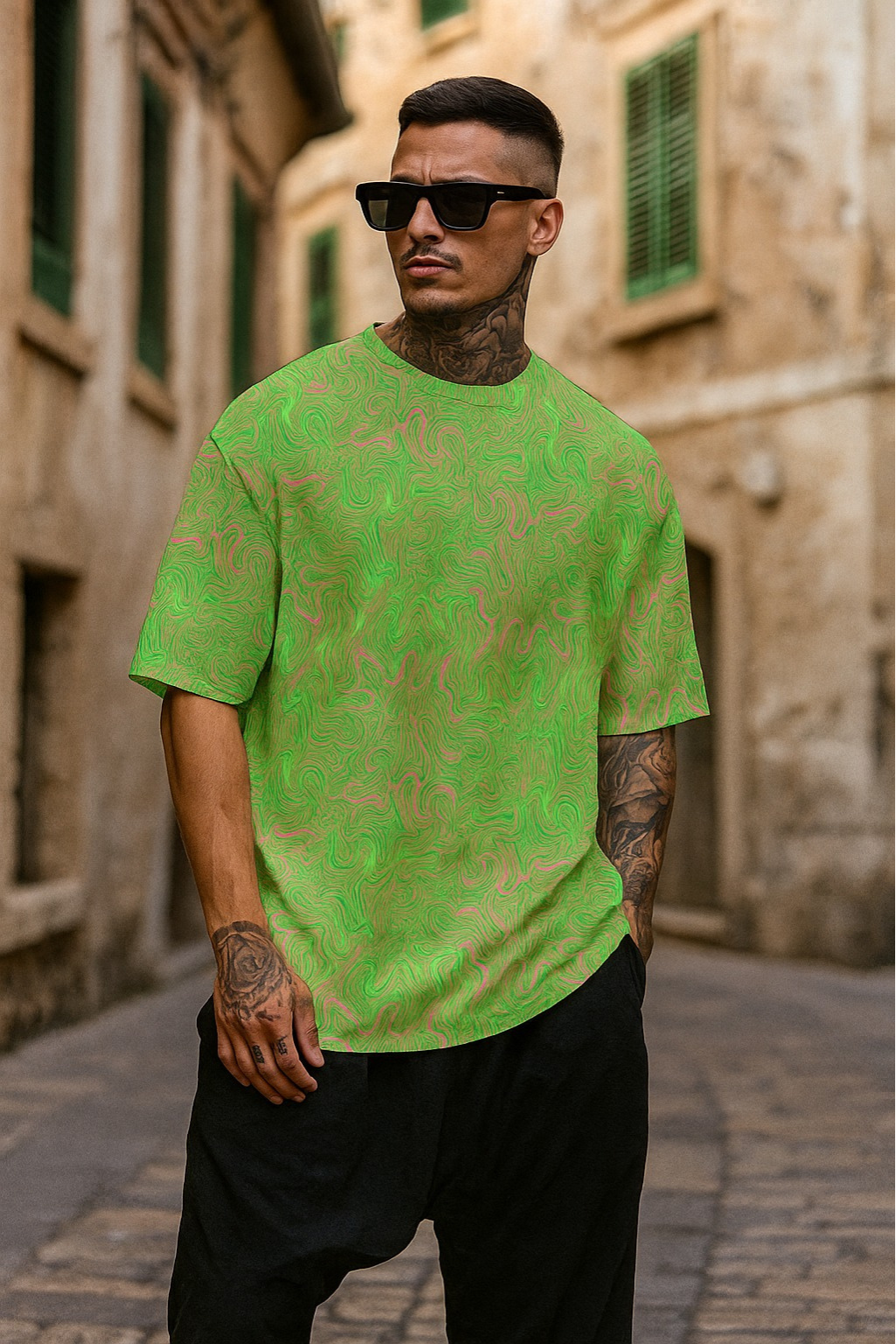 Men's Dark Matter Acid & Punk Oversized T-shirt