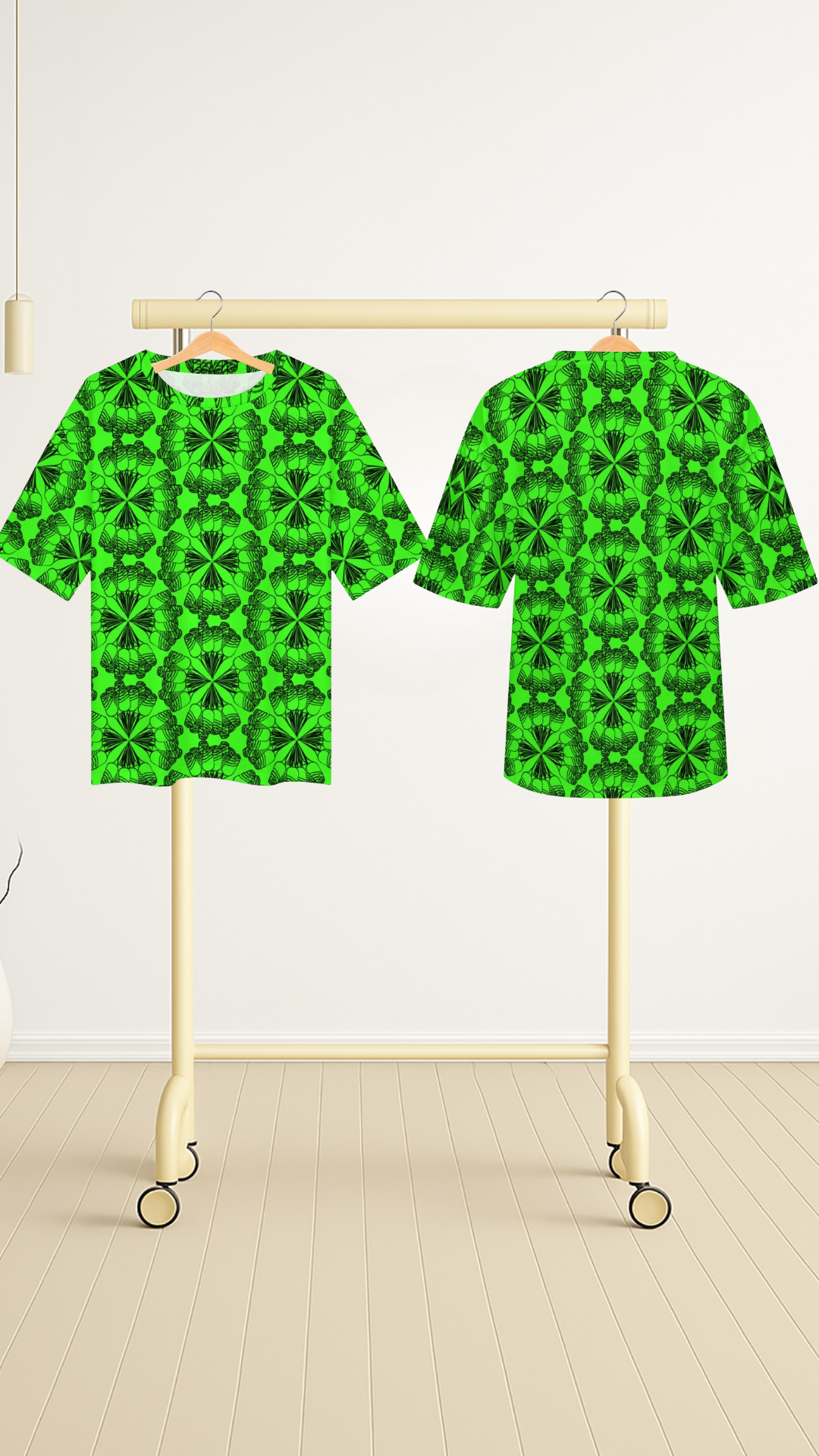 Men's Psychedelic Pattern Acid & Punk Oversized T-shirt