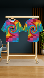 Men's Psychedelic 3rd Eye Acid & Punk Oversized T-shirt