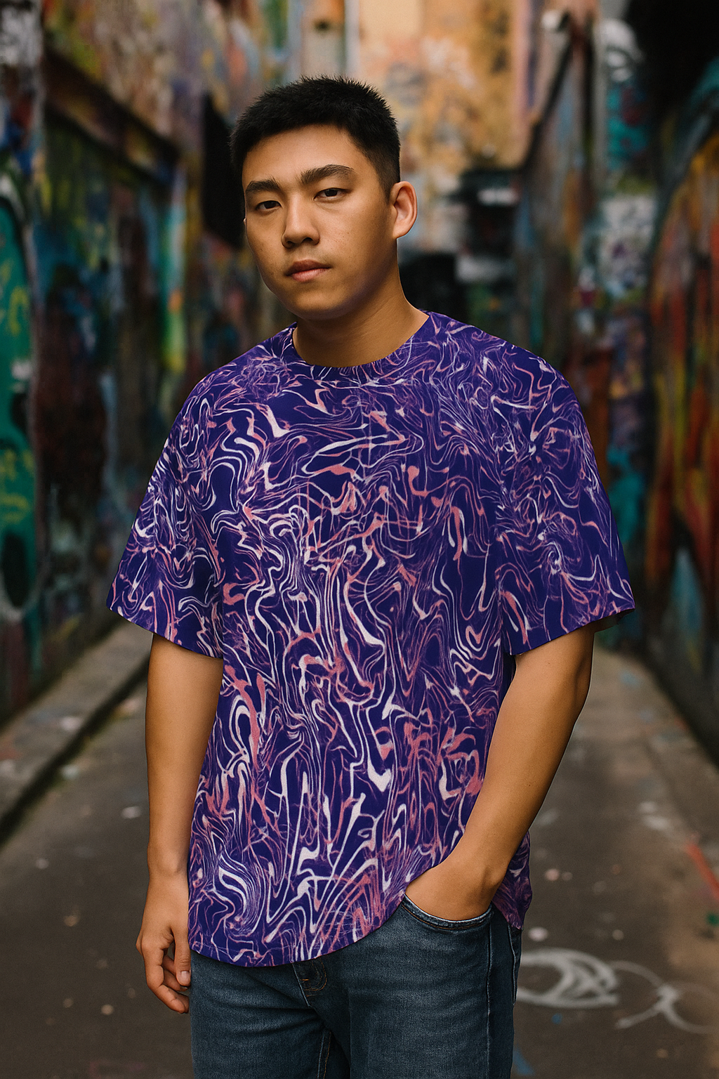 Men's Void Acid & Punk Oversized T-shirt