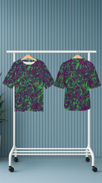 Men's Psychedelic Faces Acid & Punk Oversized T-shirt