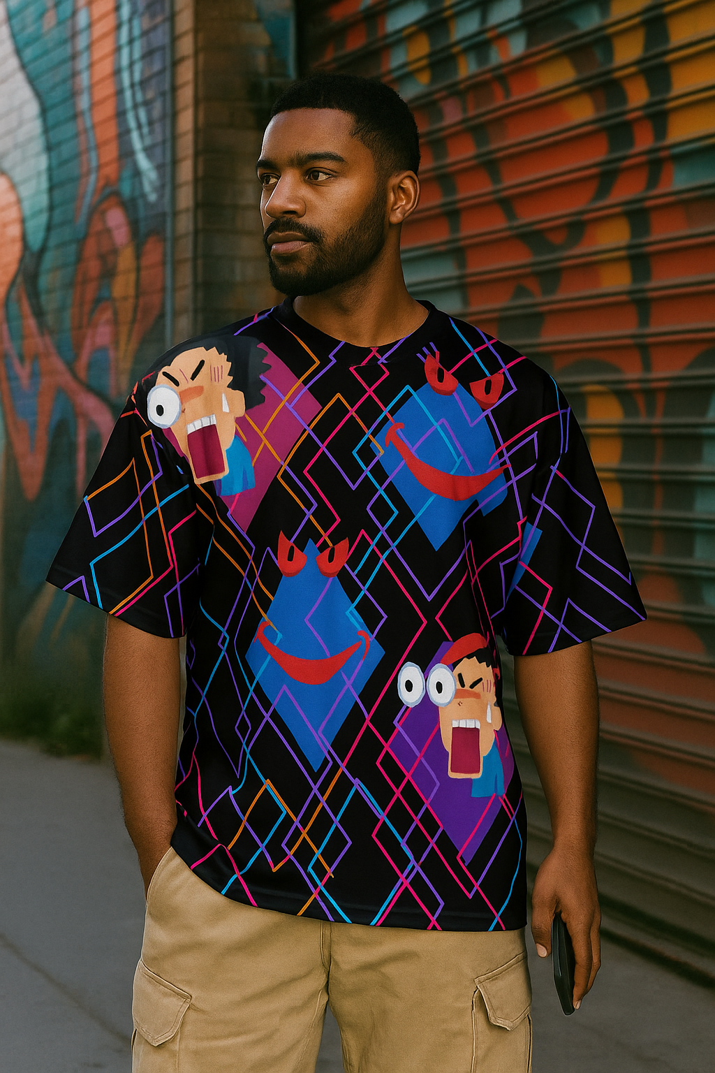 Men's Paranoid on Acid - Acid & Punk Oversized T-shirt