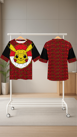 Men's Pikachu Pokemon Anime Oversized T-shirt