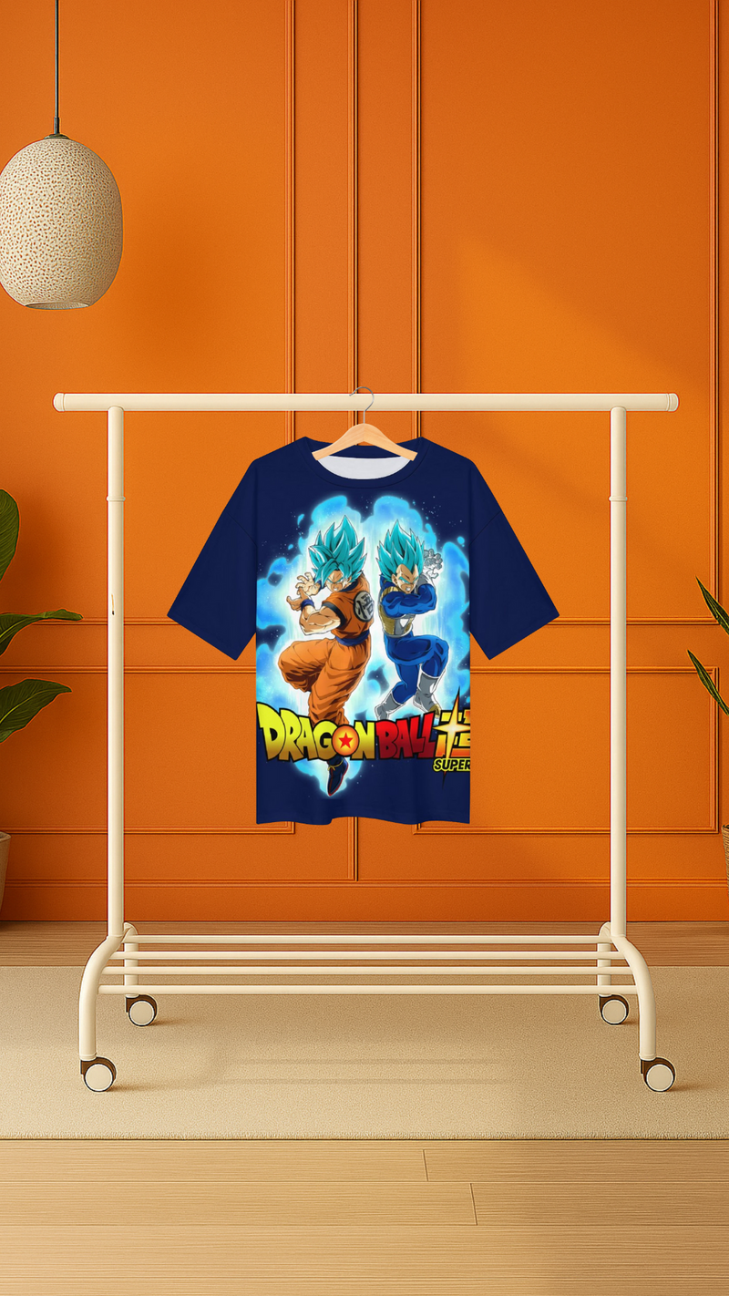 Men's Goku X Vegeta Dragon Ball Super Anime Oversized T-shirt