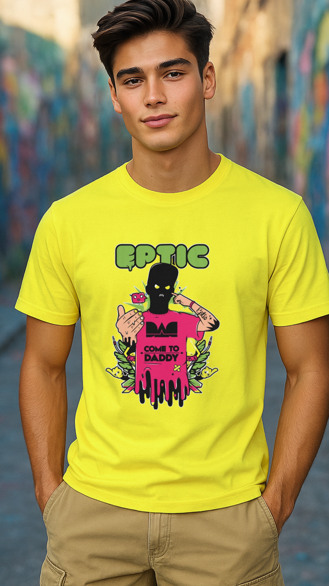 Men's Come To Daddy Streetwear Classic Fit T-shirt
