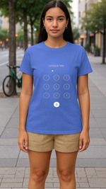Women's Unlock Me Abstract Classic Fit T-shirt
